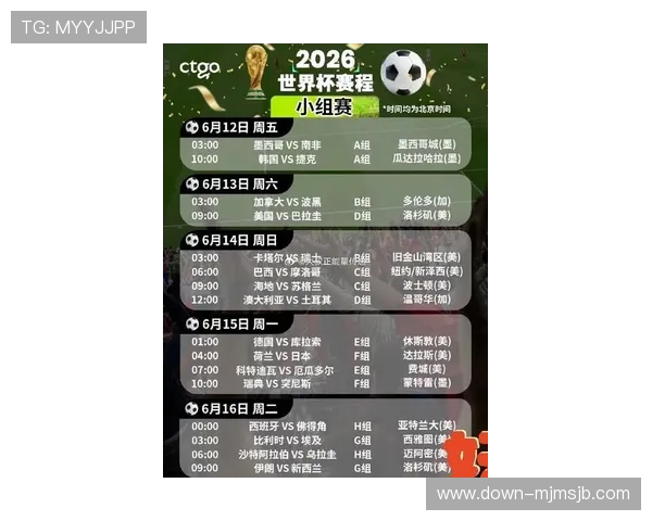 2026年世界杯预选赛分组赛具体比赛时间及赛程安排指南